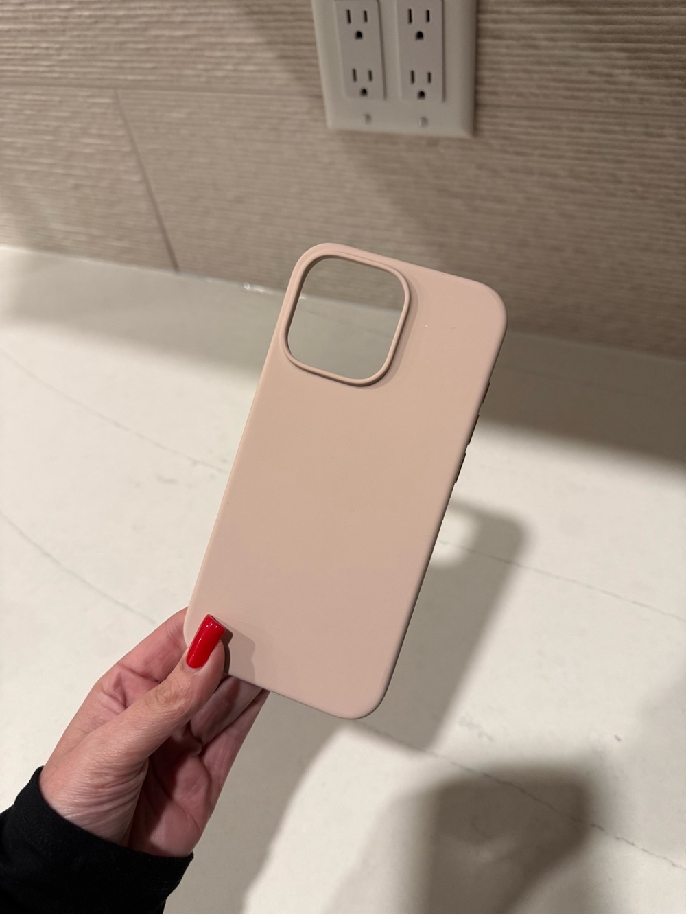 iPhone 16 Pro Max smooth matte pastel pink phone case
